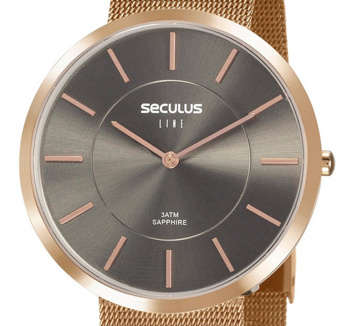 Relógio Masculino Seculus Line Sapphire 20773lpsvrs4