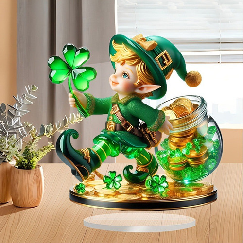 Armário De Exibição Doméstico Dwarf Clovers Ornament Desktop