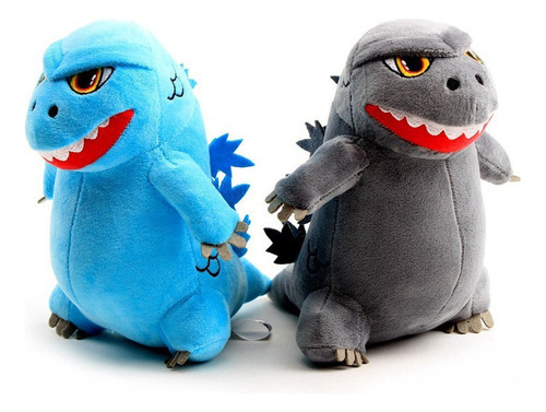 2 Piezas Godzilla Muñeca Dinosaurio Monstruo Peluche Q