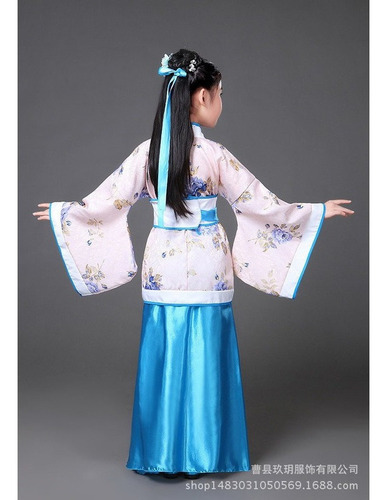 Vestido Tradicional Chino Antiguo Hanfu Para Niñas