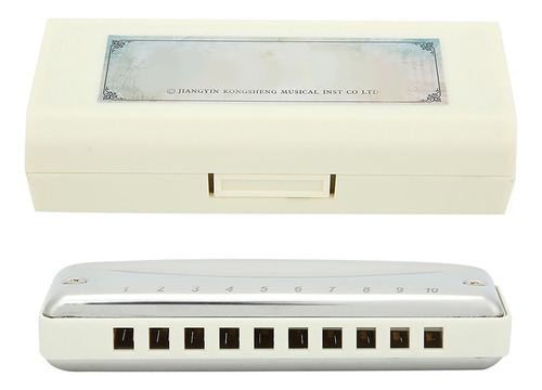 Vento Portátil Mouthorgan Blues Harmonica De 10 Furos Ab Key