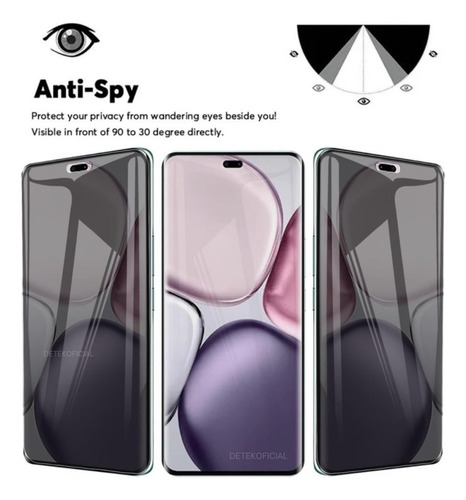 Laminas Anti-espias Hidrogel Para Honor Magic 7 Lite