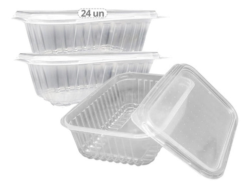 Pote Descartável 750ml Freezer Microondas Marmita - 24 Un