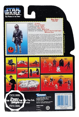 Outlet Ocdm - Kenner - Star Wars Red Card Han Solo Hoth Gear