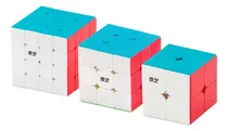 Comprar Paquete Cubos 2x2, 3x3 Y 4x4 Qiyi Toys Original Lubricados