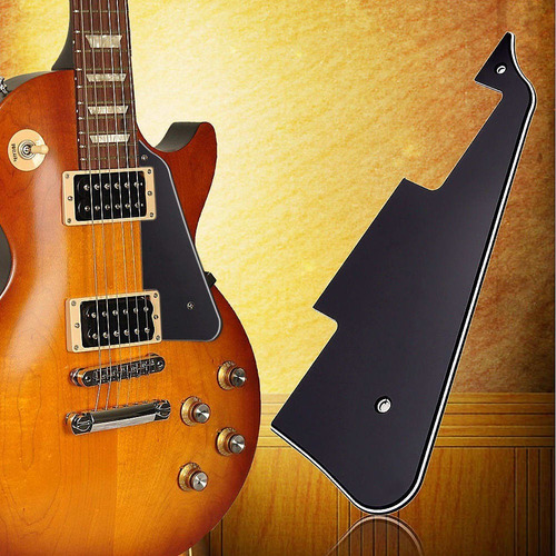 Imagen 4 de 6 de Pickguard Guitarra Les Paul Negro Tricapa