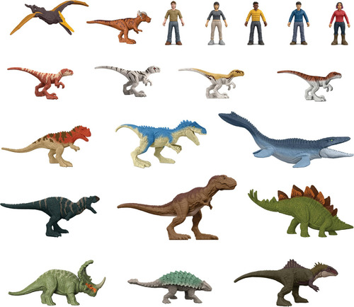 Jurassic World Paquete De 20 Mini Figuras Coleccionables