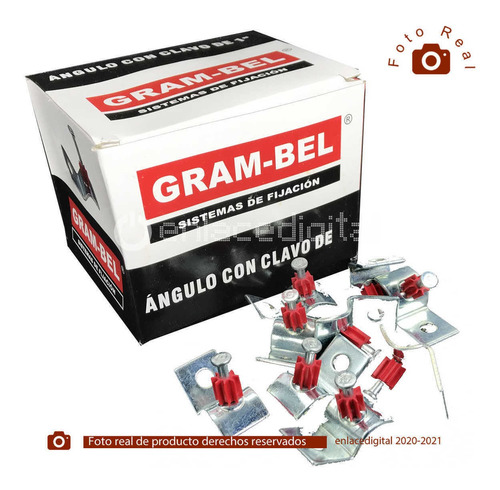 Imagen 6 de 9 de Angulo Clavo Grambel Pda27 Caja 100 1 Pulgada Acero
