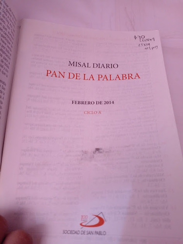 Revista Pan De La Palabra No 122 Febrero De 2014 (Usado)