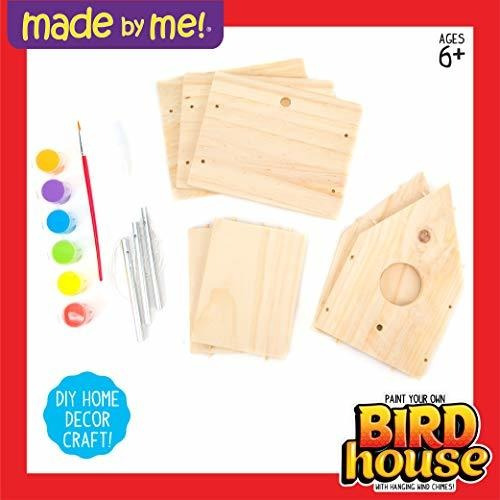 Casa Para Pajaros Manualidades De Madera Con Pinturas Kit 