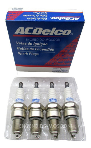 Imagen 2 de 5 de Bujias Acdelco Chevrolet Agile Corsa Meriva Onix Spin 8v