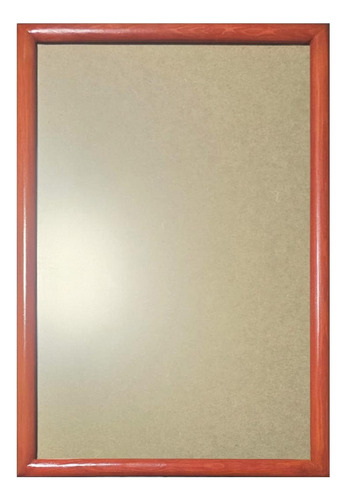 1 Marco De Madera Con Vidrio Anti 50x70cm, Todo Incluido Naranja
