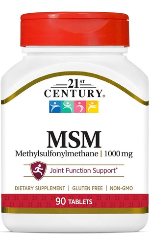 21st Century | Msm I 1000mg I 90 Comprimidos I Importado 