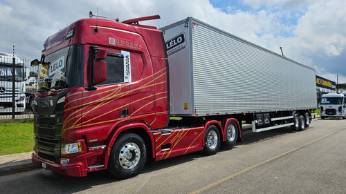 Scania R450 6x2 Highline Ano 22 Aut + Baú Nostra 30 Plt 2025