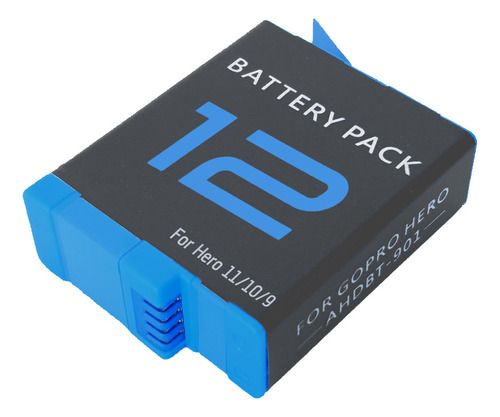 Batería 2 Pzas Compatible Gopro Hero 12 11 10 9 1800mah