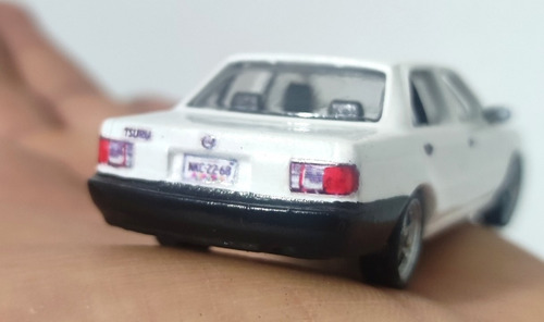 Custom Tipo Hotwheels Tsuru Tuneado Blanco Nuevo De Resina Blanco