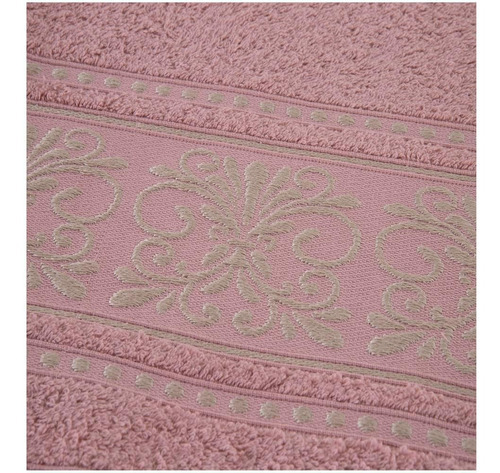 Kit 5 Toalhas Banhão Algodão Toque Suave Rápida Absorção Rosa