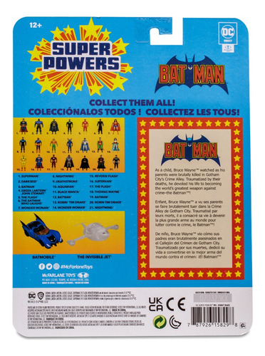 Mcfarlane Figura 5 Super Powers Wv5 - Batman (black Suit) (Usado)