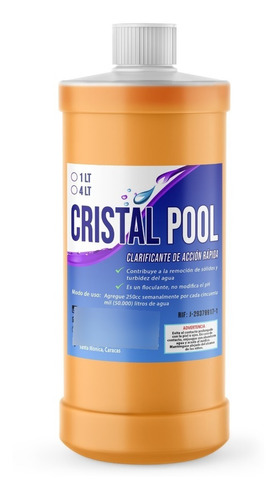 Clarificante De Acción Rápida Para Piscinas Cristal Pool