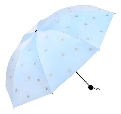 Paraguas Sombrillas Para Lluvia Sol Portable Anti Uv Par.18 Color Azul