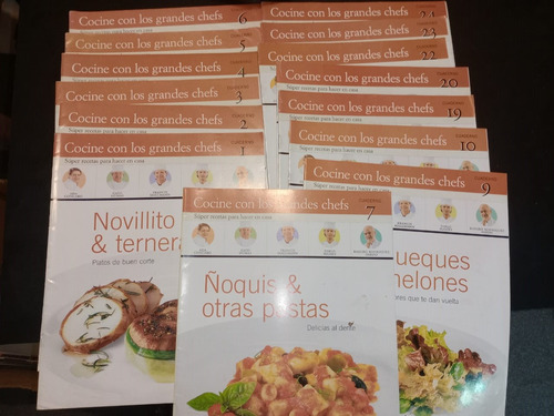 Lote 18 Ejemplares Cocine Con Los Grandes Chefs Clarín