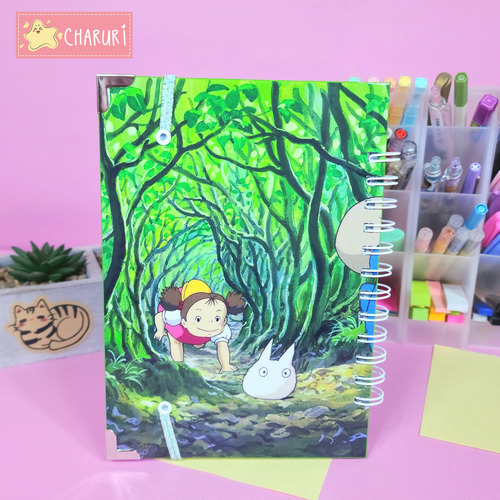 Cuaderno De Lineas Con Imagenes De Totoro Con Hoja Esquela