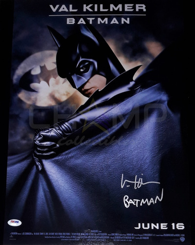 Poster Autografiado Val Kilmer Batman Forever Eternamente