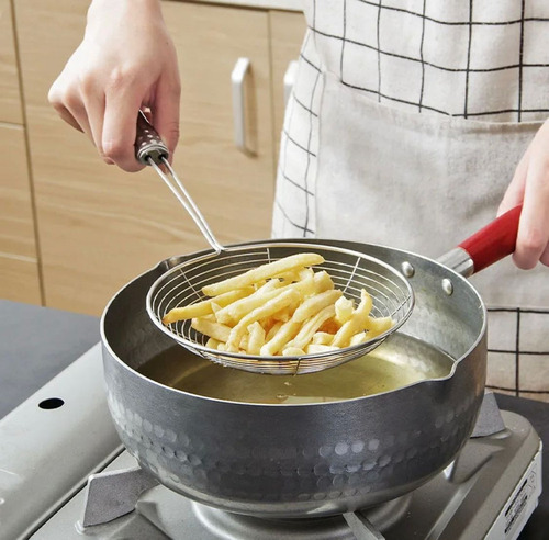 Cuchara Colador Escurridor Utencilio Cocina Cucharon Acero