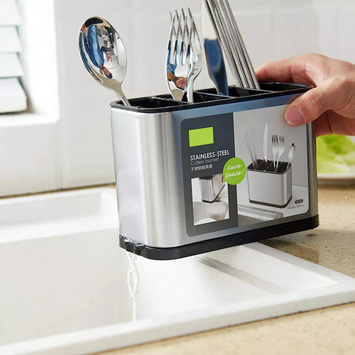 Portacubiertos De Cocina, Soporte Para Cubiertos De Acero