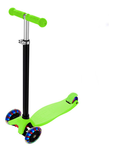Scooter Patin Del Diablo Colores Niños Y Niñas 3 Llantas Color Verde