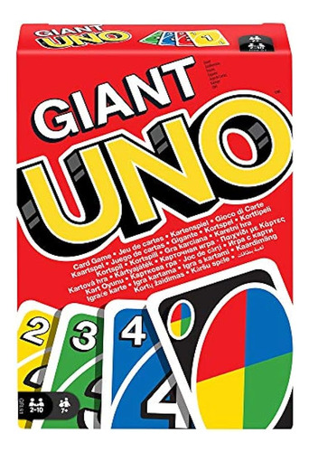 Uno Giant Juego De Cartas Juguete Familiar Mattel Games ;o