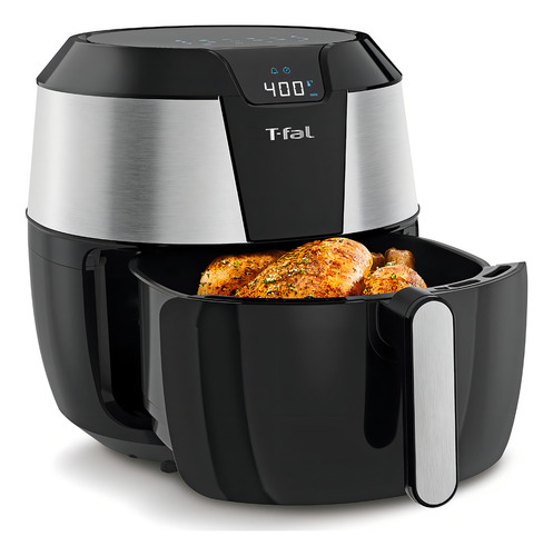 T-fal Easy Fry Xxl - Combo De Freidora De Aire Y Parrilla C. Color Negro Y Acero Inoxidable
