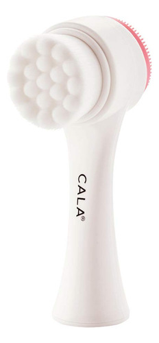 Cepillo De Limpieza Facial Rosa Cala Dual-action