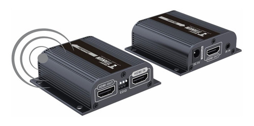 Imagen 1 de 7 de Kit Extender Hdmi 1080p Full De 50 Metros Con Cable Cat 6
