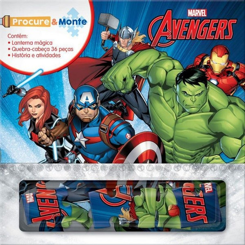 Marvel Procure E Monte - Avengers Com Lanterna Magica E Queb