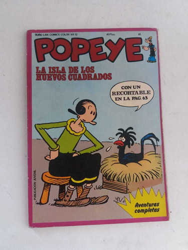 Antiguo Libro De Popeye El Marino Año 1974 Hojas Gruesas