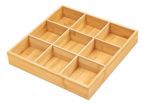 Bandeja De Frutas De Bambú, Bandeja De Mesa 30,5x30,5x5cm