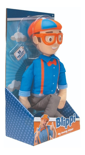 Peluche Muñeco Blippi Con 15 Sonidos Y Frases 45 Cm Edu