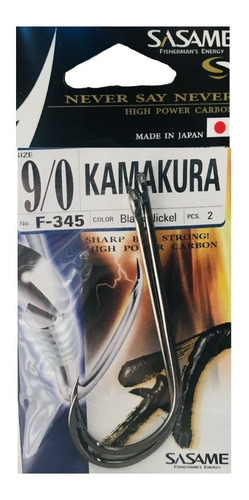 Imagen 1 de 2 de Anzuelos Sasame Kamakura F-345 N° 9/0 Made In Japan