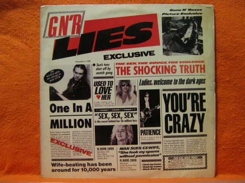 Lp Disco De Vinil Guns N Roses G N R Lies Com Encarte