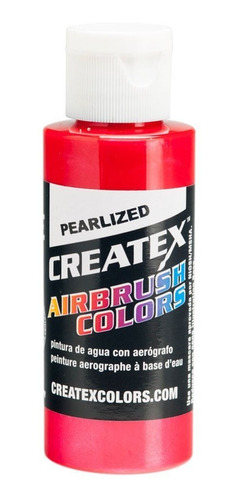 4 Oz Createx Pearl Red Pearlized Aerografo Color Pearliz