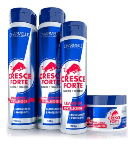 Kit Shampoo Acondicionador Crece Forte Fortalecedor Taurina