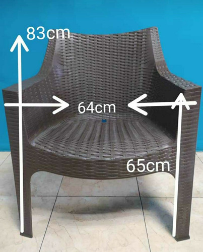Imagen 2 de 4 de Juegos De Sillas Poltronas Y Comedor Rattan Tejidas