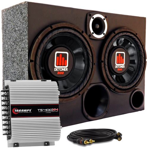 Caixa Trio Amplificada Completa 2 Sub 12 + Driver + Tweeter