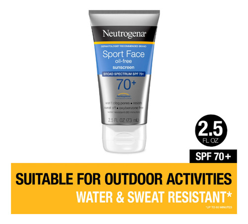 Protector Solar Sport Face Oil-free Sunscreen 70+ Neutrogena