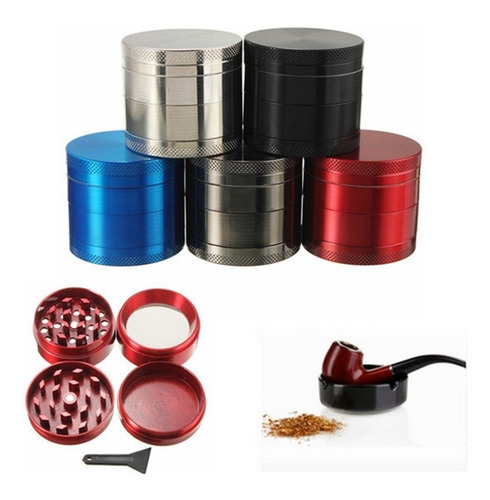 Grinder Metálico Moledor De Hierba 5 Colores 40mm Diámetro