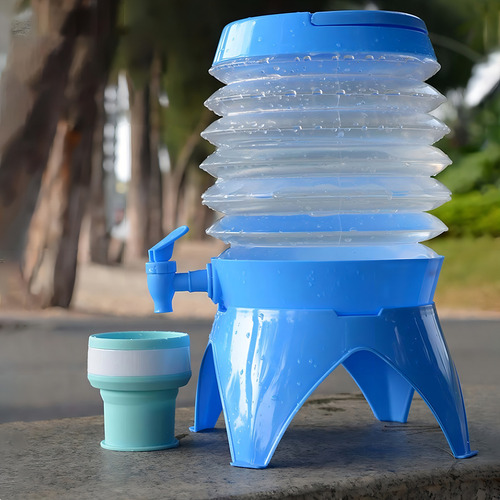 Jarra De Agua Plegable Para Acampar Con Contenedor De Agua P