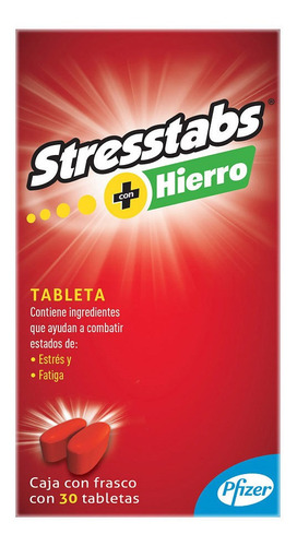 Multivitamínico Hierro 30 Tabletas Stresstabs 600 Gsk