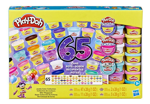 Play Doh Mega Pack 36 Potes De Plastilina Hasbro