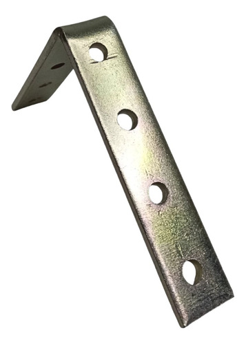 Chapa Grossa Perfurada Mão Francesa Reforçada 20x100x4mm Aço